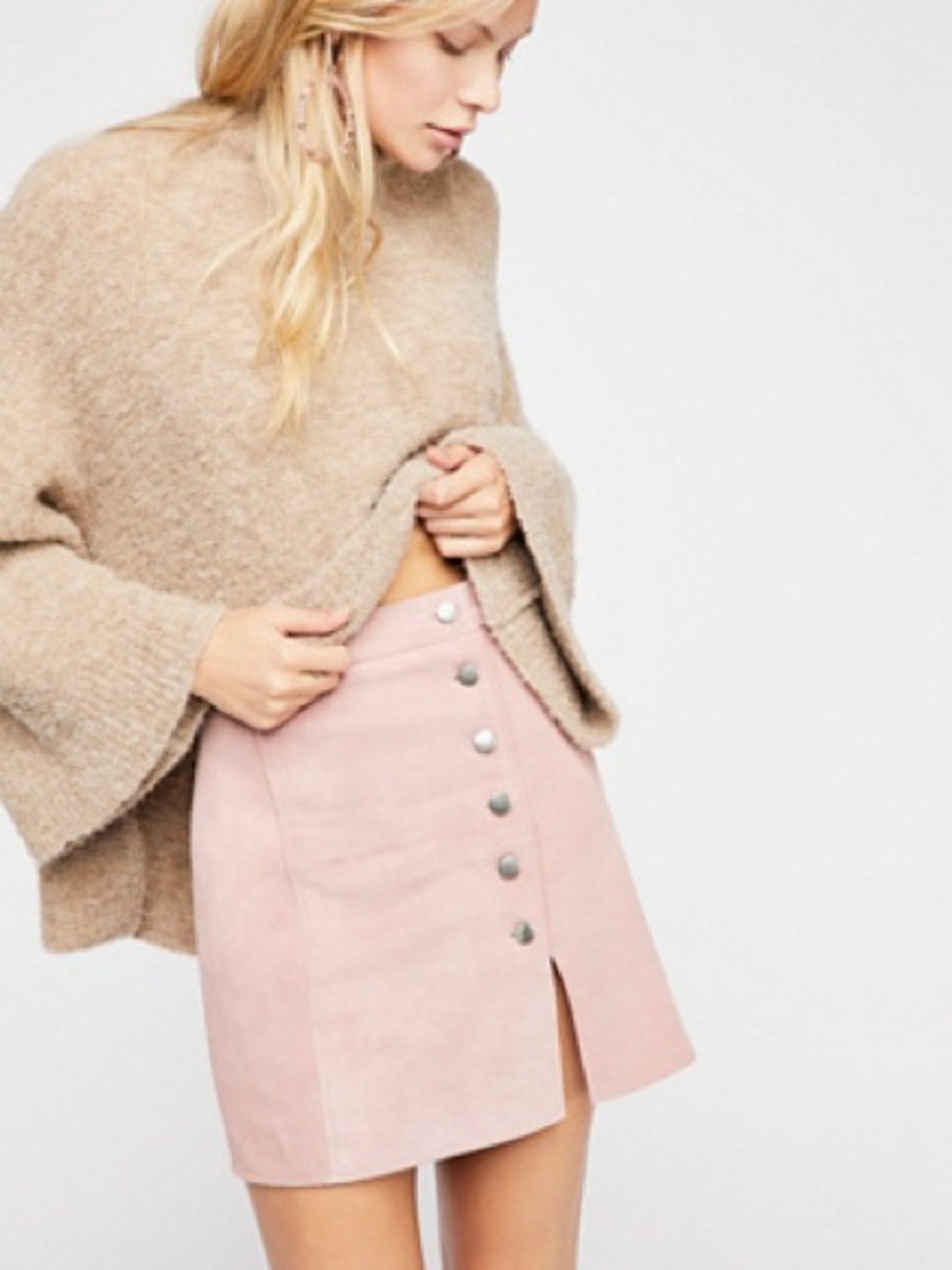 Understated Suede Mini Skirt